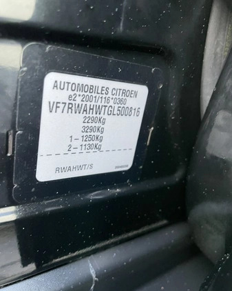 Citroen C5 cena 49900 przebieg: 221000, rok produkcji 2016 z Zbąszynek małe 781